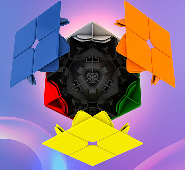 DianSheng Solar System S2M 2x2x2 Magic Cube Stickerless